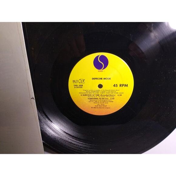 Depeche Mode Question Of Time Lust 12" EP Black Celebration Synth-Pop Mute 1986 - Picture 4 of 6